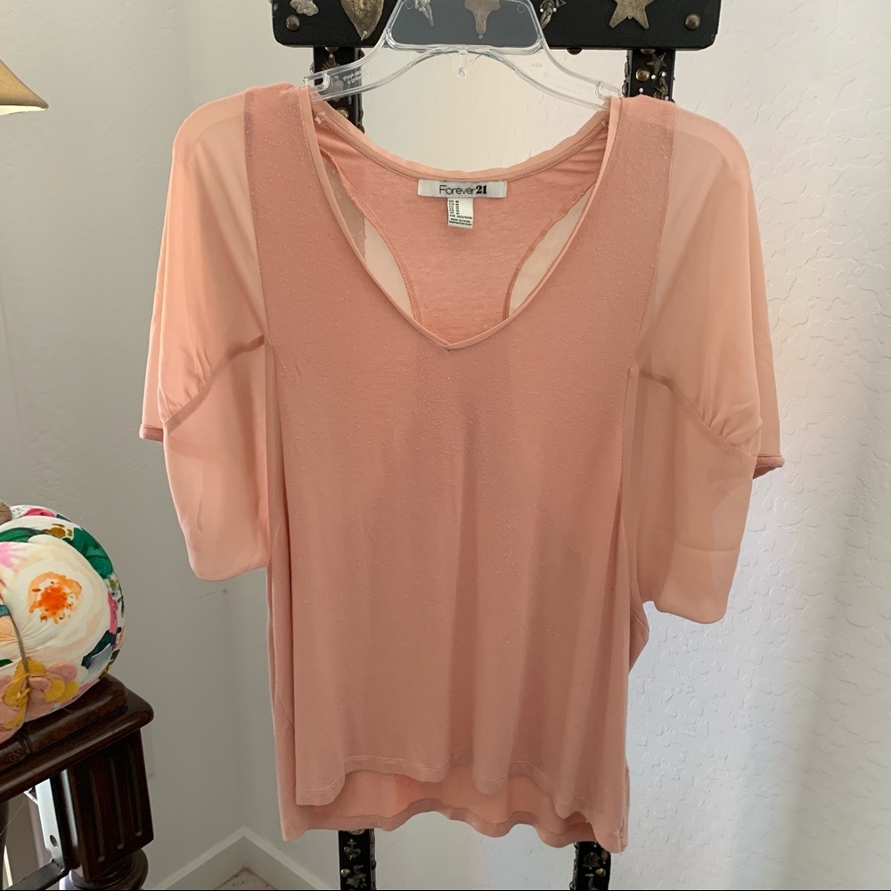 Forever 21 Peach Ladies Blouse